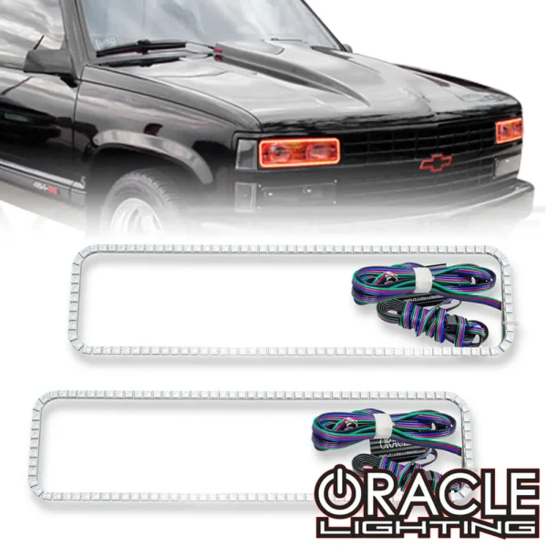 Oracle Lighting 1987-1999 Chevrolet CK LED Headlight Halo Kit (2273-330, 2273-333, 2273-334, 2273-335, 2273-504)