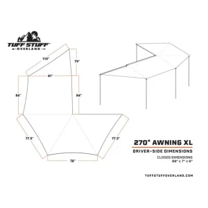 Tuff Stuff 270 Degree Awning XL Driver Side Kit (TS-AWN-270-XL-D-KIT) - view 4