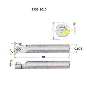 HHIP S10S-TNER2 RIGHT HAND INTERNAL THREADING & GROOVING TOOL HOLDER (2301-3010) - view 3