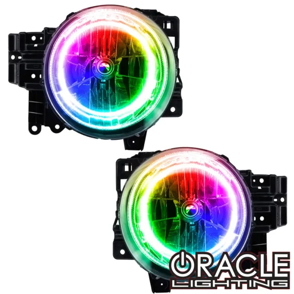 Oracle Lighting 2007-2014 Toyota FJ Cruiser Pre-Assembled Headlights – Dynamic ColorSHIFT® (7093-332)