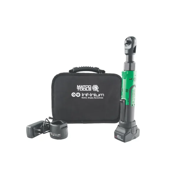 16V CORDLESS INFINIUM™ 3/8″ DRIVE HIGH SPEED RATCHET KIT – GREEN