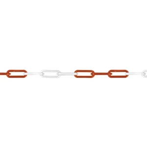 Plastic Chain (red/white links) 82′