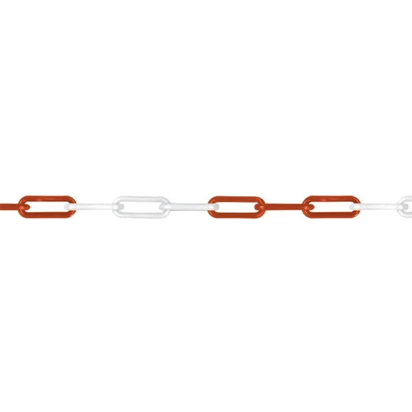 Plastic Chain (red/white links) 82′