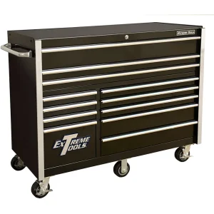 Extreme Tools® RX Series 55in W x 25in D 12-Drawer Roller Cabinet 150 lb Slides - view 2