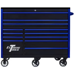 Extreme Tools® RX Series 55in W x 25in D 12-Drawer Roller Cabinet 150 lb Slides - view 3