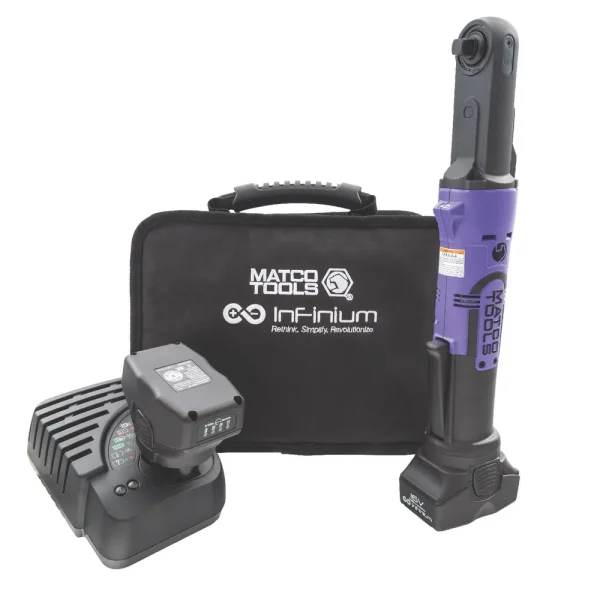16V CORDLESS INFINIUM™ 3/8″ DRIVE QUICK SWITCH RATCHET KIT – PURPLE