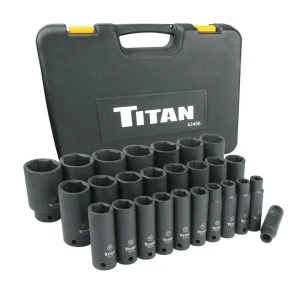 26 pc. 1/2 in. Drive Metric Deep Impact Socket Set - view 2