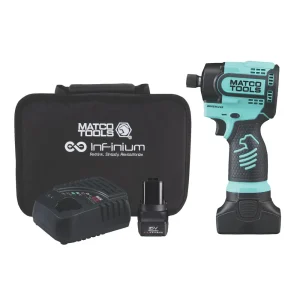 16V CORDLESS INFINIUM™ 1/4″ DRIVE STUBBY IMPACT DRIVER KIT – TEAL