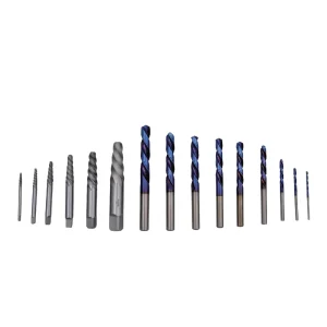 TITANIUM BLUE COBALT MECHANIC’S LEFT HAND DRILLL BIT EXTRACTOR KIT, 15 PIECE - view 2