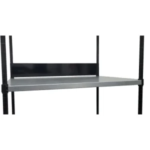 Galvanized Shelf with 4 Back Stops - view 2