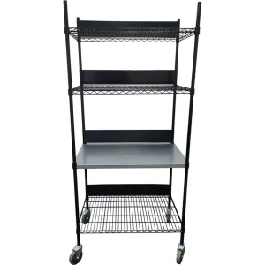 4 Tier Shelving Unit with Accessory Kit
