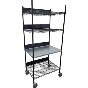 4 Tier Shelving Unit with Accessory Kit - view 2