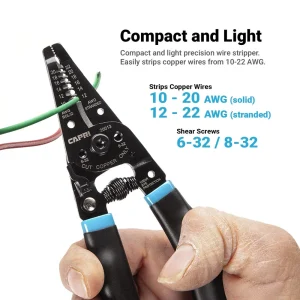 Precision Wire Stripper with Wire Cutter - view 2