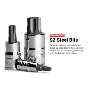 Star Bit Socket Set, 15-Piece, Socket Rail - view 2