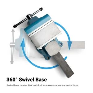 Reversible Bench Vise, Ductile Iron 6 1/2″ - view 3