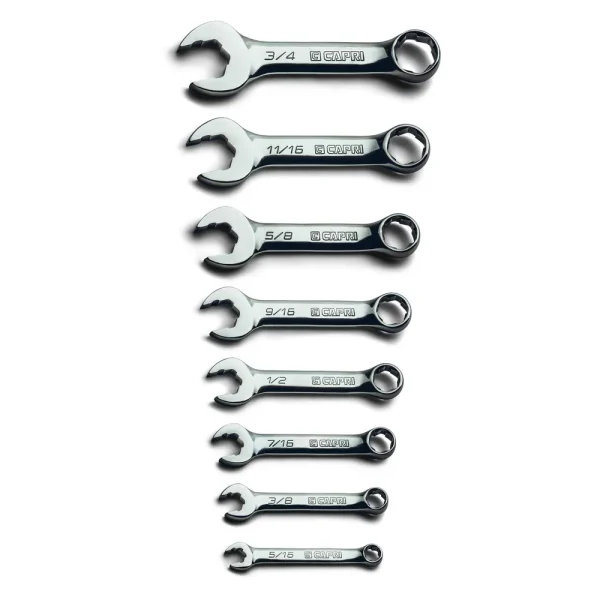 WaveDrive Pro Stubby Combination Wrench Set, 5/16″ to 3/4″ SAE