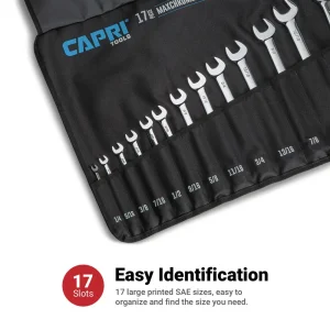 Wrench Canvas Pouch for CP11495PK, SAE, 1/4″ to 1-1/4″, 17 Slots - view 4