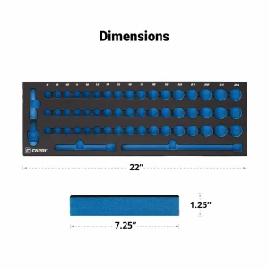 3/8″ Drive Ultimate Impact Socket Mechanics Tray, Metric - view 2