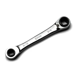 4-in-1 Reversible Box End Ratchet Wrenches, SAE