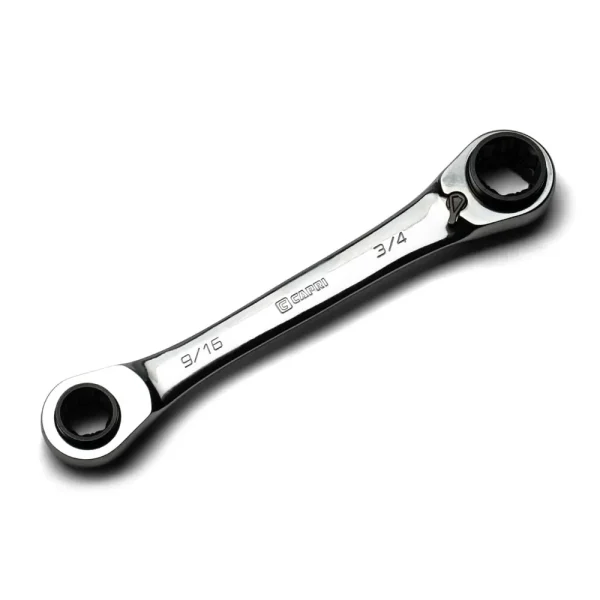 4-in-1 Reversible Box End Ratchet Wrenches, SAE