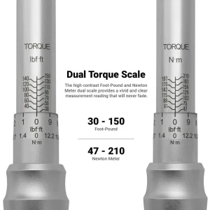 1/2″ Drive Industrial Torque Wrench 30-150 ft-lbs. - view 3