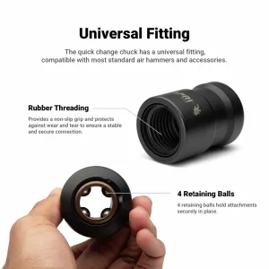Quick Change Chuck for Air Hammers - view 3