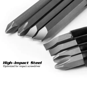 Impact Screwdriver Bits, 1/2″ Hex Shank - view 2