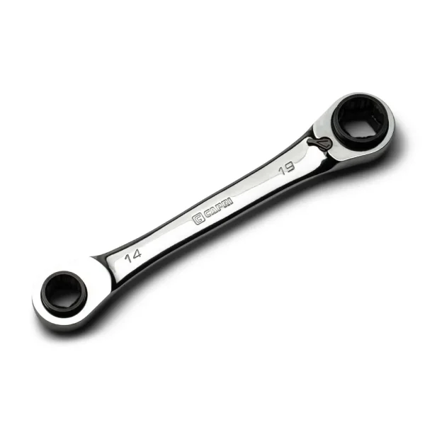 4-in-1 Reversible Box End Ratchet Wrenches, Metric
