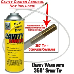 KBS Coatings Cavity Wand – 36″ w/360 Degree Tip 75015
