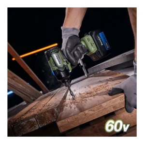 Durofix 60V series Cordless BRUSHLESS 1/4in Impact Driver, 3-Stage Torque Control, Max. 200 ft-lbs, - view 2