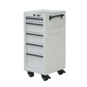 Viper Tool Storage 16-Inch 5-Drawer Rolling Tool / Salon Cart, White - view 2