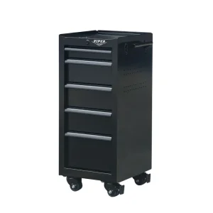Viper Tool Storage 16-Inch 5-Drawer Rolling Tool / Salon Cart, Black - view 2