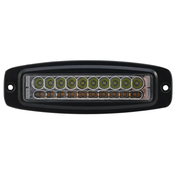 Race Sport Flush Mount Dual Color White Amber LED Work Light IP68 20W (1006825)