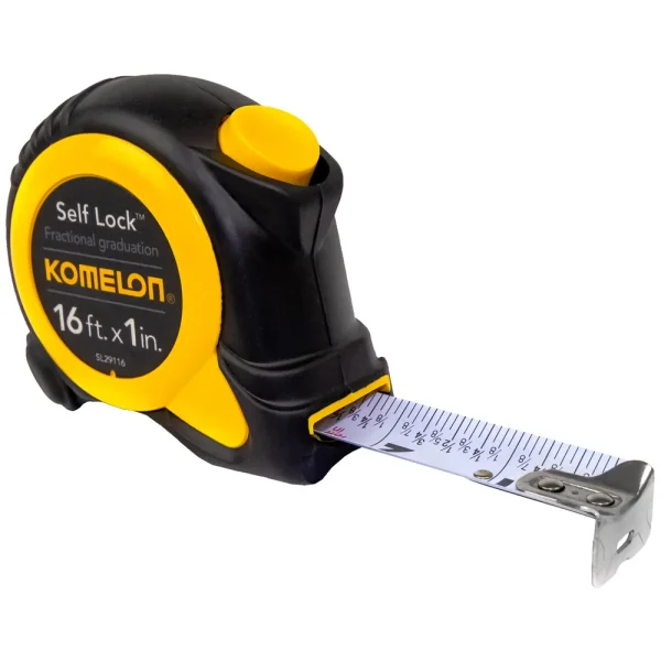 Komelon 16′ X 1″ Self Lock Speed Mark Tape Measure (SL29116)