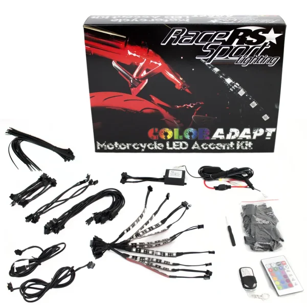 Race Sport ColorADAPT Adaptive RGB LED Weatherproof Motorcycle Kit (1005333)