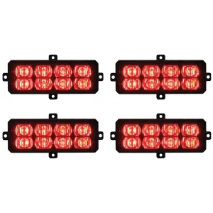 Race Sport Red LED Grille Strobe Light Kit with 4 Light Heads (1003897) - view 2