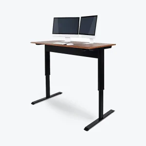 Luxor Workspaces 56″ Pneumatic Adjustable-Height Standing Desk (SPN56F-BK/TK)