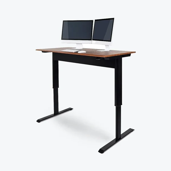 Luxor Workspaces 56″ Pneumatic Adjustable-Height Standing Desk (SPN56F-BK/TK)