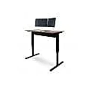 Luxor Workspaces 56″ Pneumatic Adjustable-Height Standing Desk (SPN56F-BK/TK) - view 2