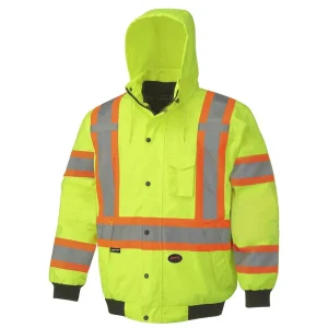 Pioneer Safety High Visibility 6-in-1 Bomber Jacket Yellow 2XL (V1120360U-2XL) - view 4