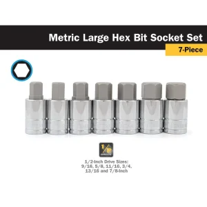 Titan Tools 7 pc. Metric Large Hex Bit Socket Set (16131) - view 3