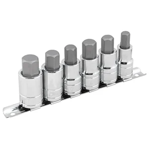 Performance Tool W38886 6 Piece 1/2 Drive Large Hex Bit Socket Set