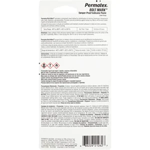 Permatex Bolt Mark Tamper-Proof Indicator Paste Orange 6 ML for Fasteners (21262) - view 2