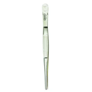 General Tools Industrial Tweezers with Blunt Serrated Tip (403)