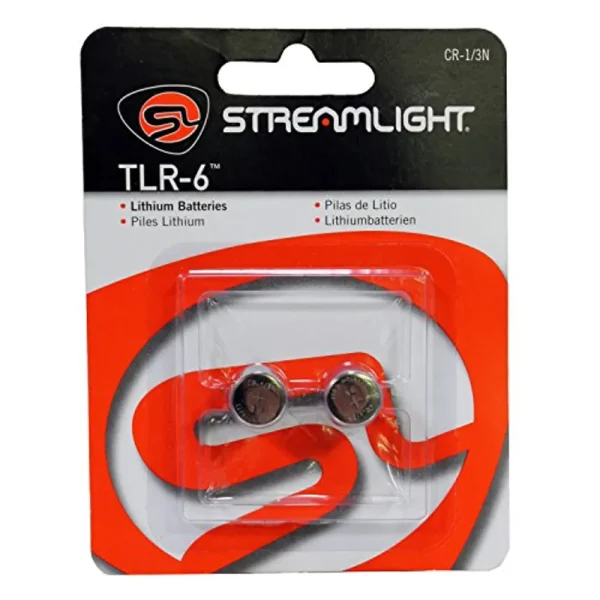 Streamlight CR 1/3N Lithium Batteries for TLR-6 Weapon Lights, 2-Pack (69271)