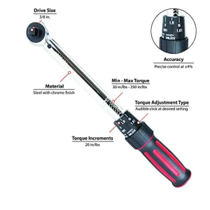 Performance Tool M197 3/8-Inch Drive 250 In/Lb Click Torque Wrench - view 2