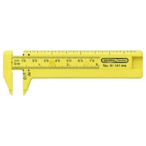 General Tools 3 In. Plastic Slide Caliper (141ME)