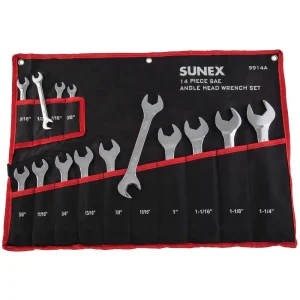 Sunex 14-Piece Angle Head SAE Wrench Set (9914A)