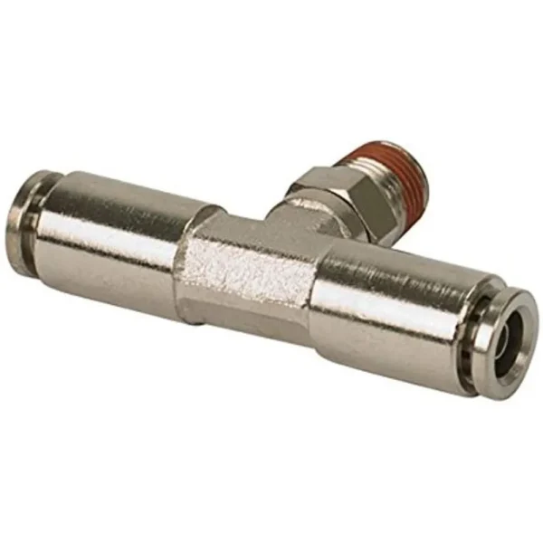 VIAIR 1/4 NPT Male to 3/8 Swivel T-Fitting 4 Piece Set DOT Approved (13816)