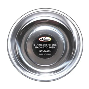 K Tool 70999 Magnetic Parts Tray, 5-3/4″ Round Dish, Stainless Steel